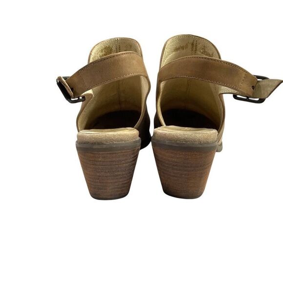 Chocolat Blu Abis suede Backless Booties Size 6.5 tan boho western chic - Picture 7 of 13